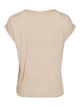 Vila Ellette satin top - Cement
