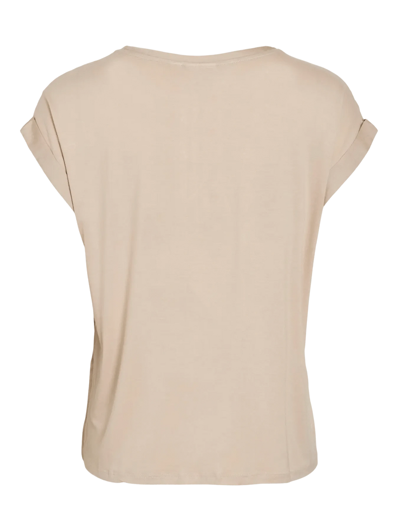 Vila Ellette satin top - Cement