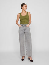 Vila Freya Jaf Hw Jeans - Light Grey