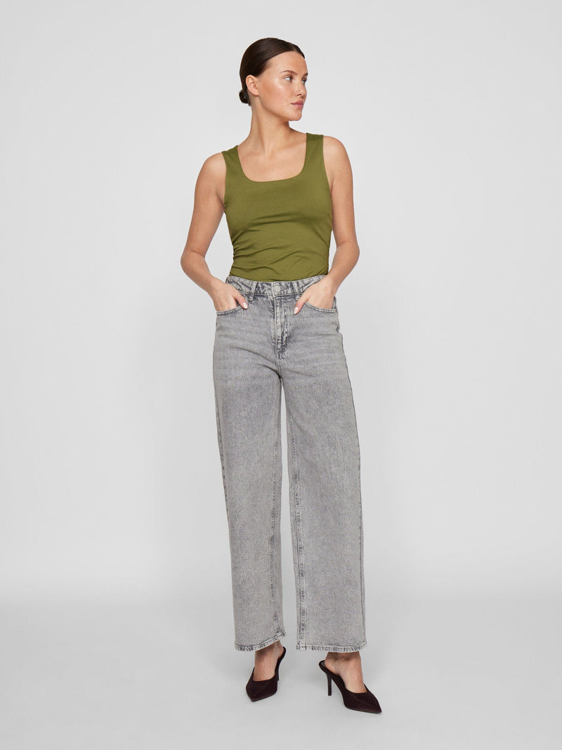 Vila Freya Jaf Hw Jeans - Light Grey