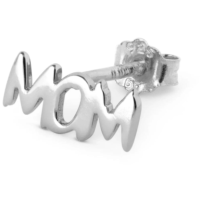 Lulu Word Mom Earring 1 Pcs - Silver