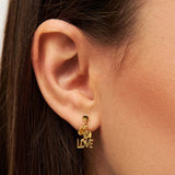 Lulu Word Love Dangling Earring 1 Pcs