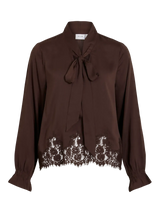 Vila Dour L/S Tie Neck Top
