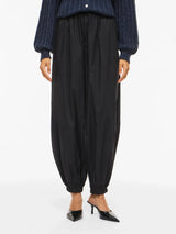 Vila Emilie HW Parachute Pants - Black