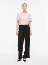 Vila Belli O-Neck S/S Top - Cherry Blossom