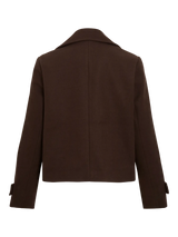 Vila Visolo L/S Short Jacket - Coffee Bean