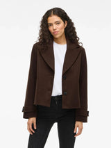 Vila Visolo L/S Short Jacket - Coffee Bean