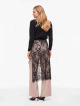 Vila Alis Wrap Lace Scarf - Black