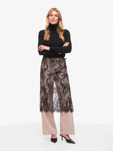 Vila Alis Wrap Lace Scarf - Black