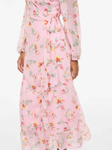 Vila Edee L/S Ankle Weap Dress - Rose