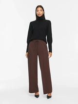 Vila Clua HW Wide Pants - Coffee Bean