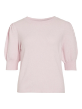 Vila Viril 2/4 Sleeve O-Neck Knit - Cherry Blossom