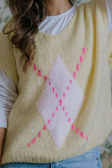 Not Sisters Viola Knit Vest - Yellow