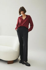 Vila Varone HW Wide Pant - Black