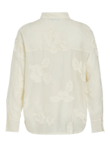 Vila Beka L/S Flower Shirt - Birch