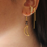 Stine a Bella Moon Earring Mocha - Single