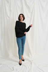 Culture Annemarie Batwing Jumper - Black