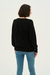 Culture Annemarie Batwing Jumper - Black