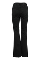 Pulz Jeans Becca UHW Bootcut leg Full Length - Black Denim