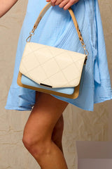 Noella Blanca Multi Compartment Bag Offwhite/Lightblue/Camel