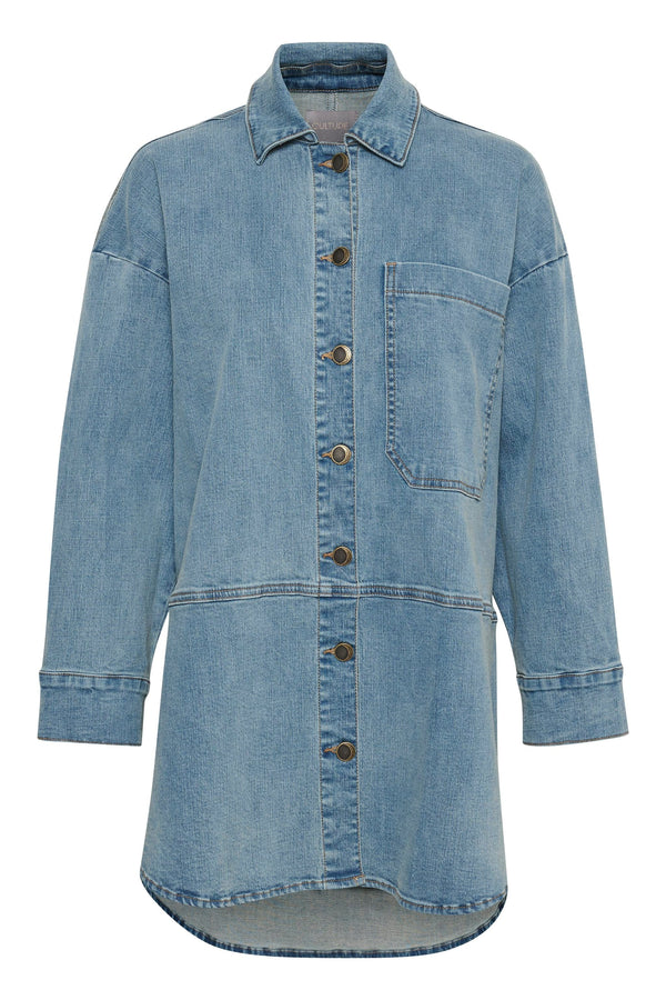 Culture Chianna Shirt Jacket - Blue Wash