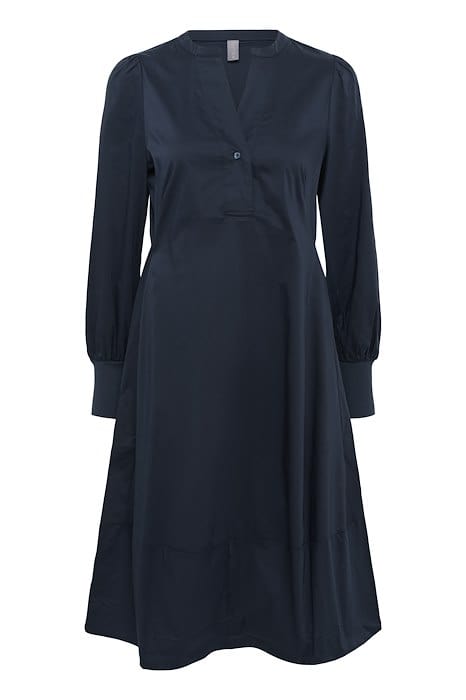 Pre Order Culture Antoinett Rib Dress - Navy