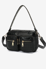 Noella Celina Bag W. Gold - Black Croc