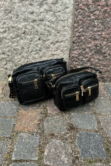 Noella Celina Bag W. Gold - Black Croc