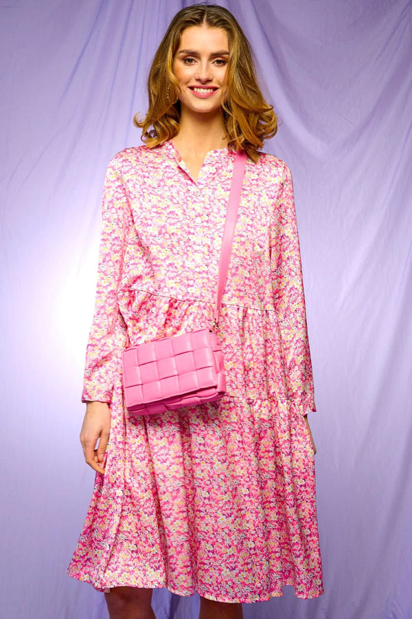 Noella Cindy Lipe LS Dress - Pink Mix