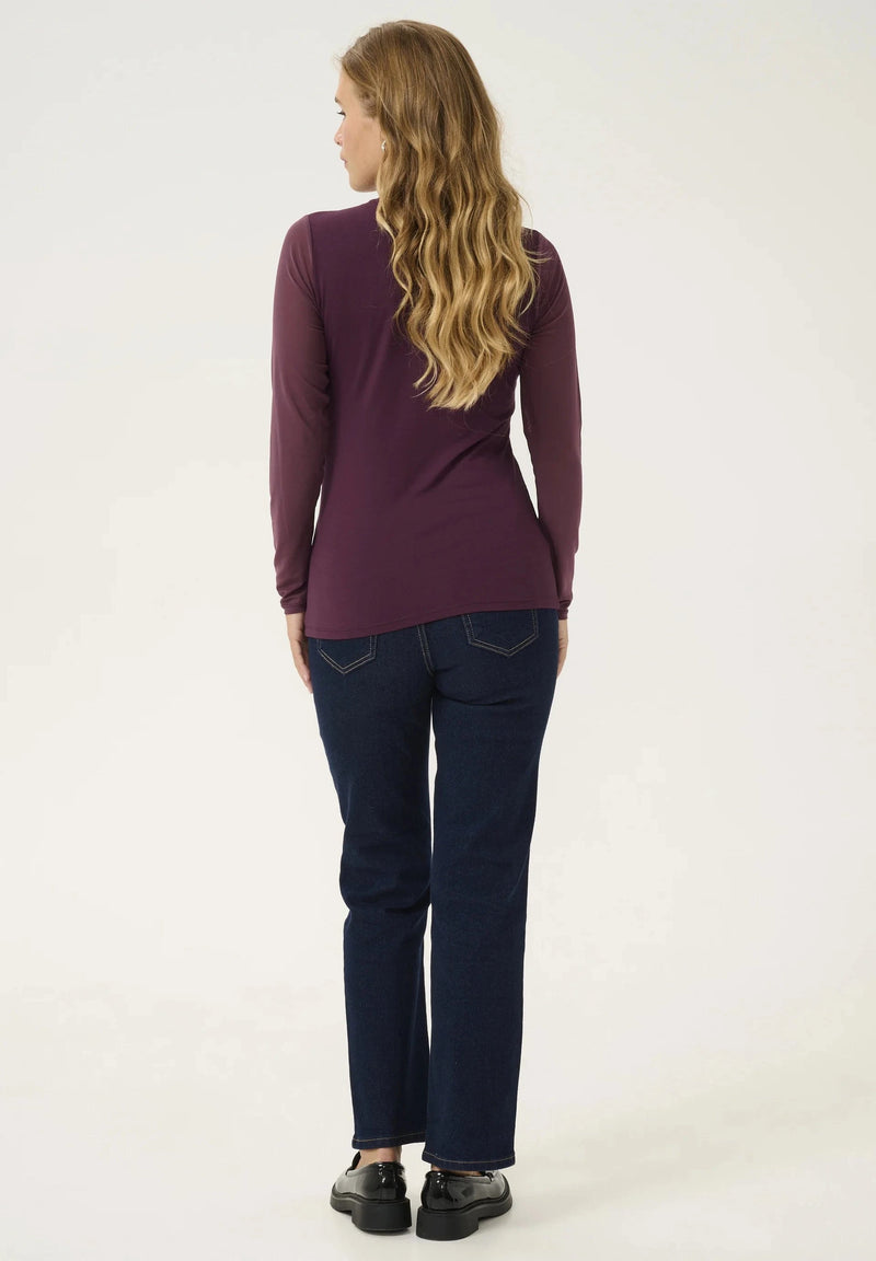 Culture Grace New Mesh Blouse - Winetasting