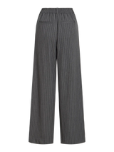 Vila Varone Pattern HW Wide Pant - Dark Grey Melange