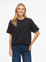 Vila Nora S/S Oversize T-shirt - Black