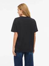 Vila Nora S/S Oversize T-shirt - Black