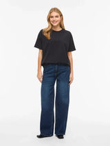 Vila Nora S/S Oversize T-shirt - Black