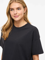 Vila Nora S/S Oversize T-shirt - Black