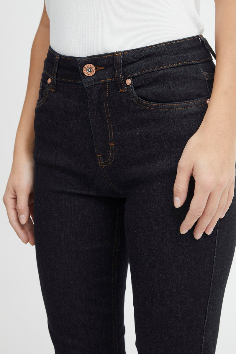 Emma HW jeans medium Straight - Un- Wash