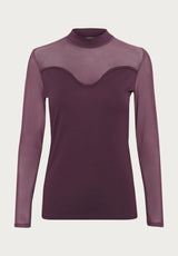 Culture Grace New Mesh Blouse - Winetasting