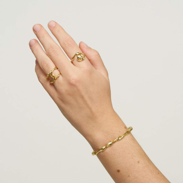 Pure By Nat Idun Coil Ring - Gold