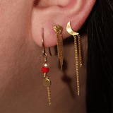 Stine a Petit Shell Reflections Earrings With Chains - Single