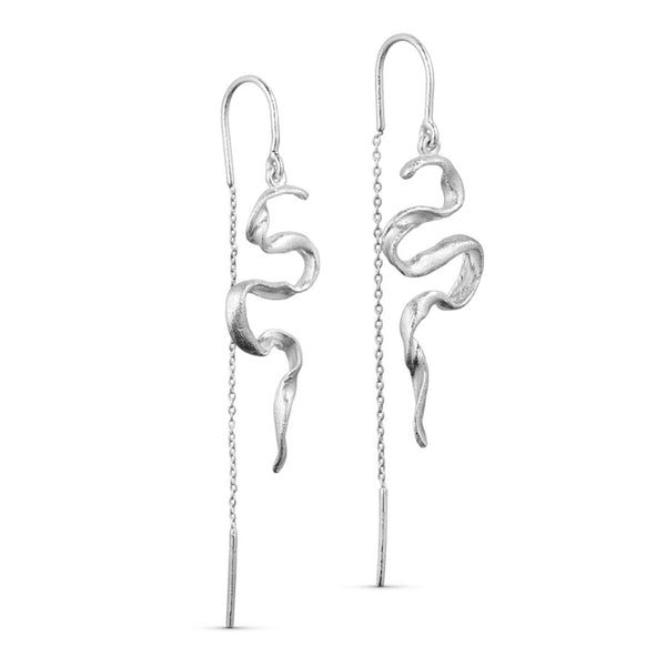 Pure By Nat Willow Chain Earring - Silver