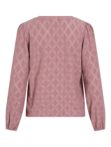 Asta O-Neck L/S Top - Nostalgia Rose