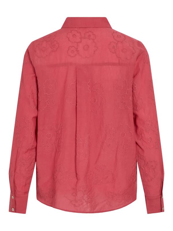 Vila Fara L/S Shirt - Berry