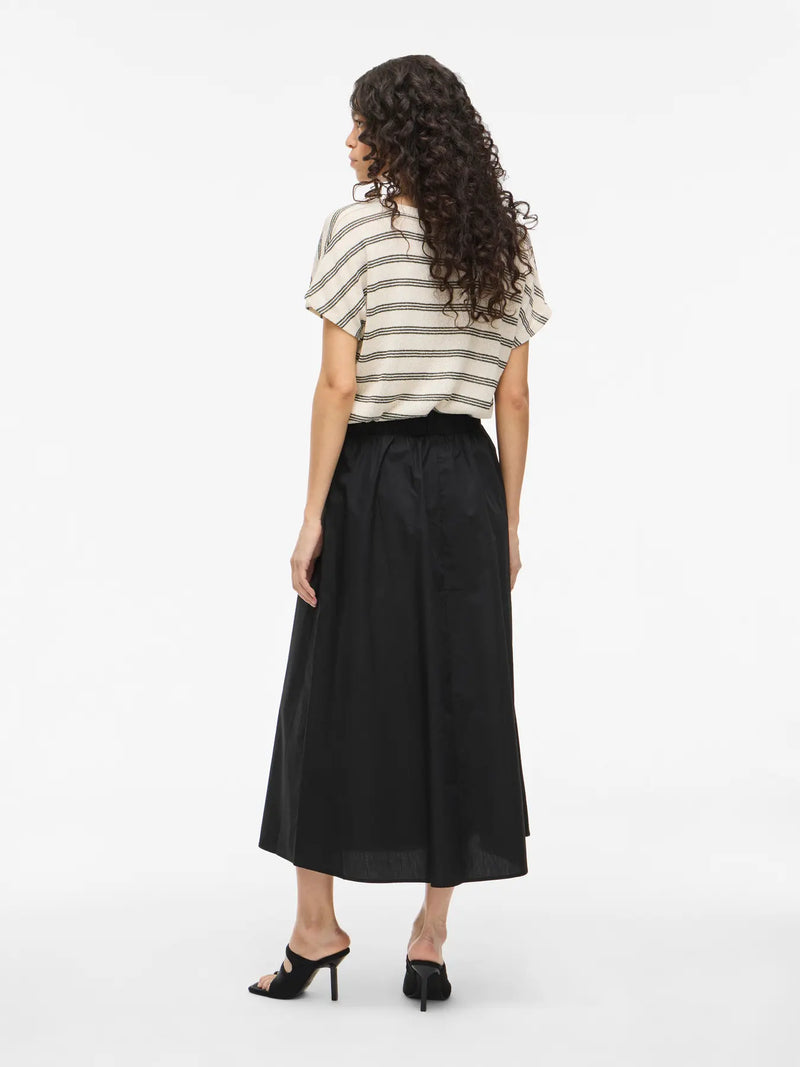Vila sophie Hw Ankle Skirt - Black