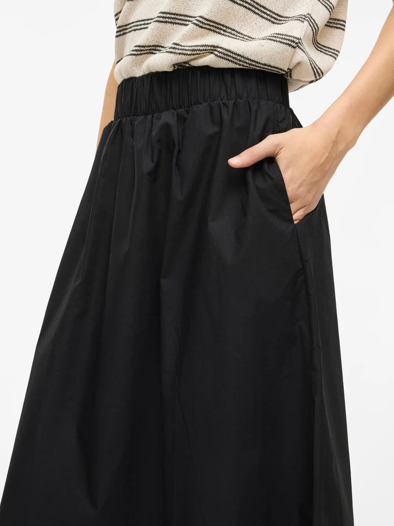 Vila sophie Hw Ankle Skirt - Black