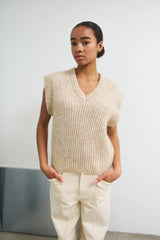 Noella Jamie Knit Vest - Oatmeal