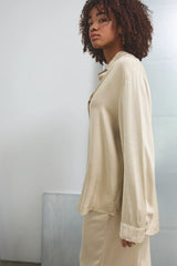 Noella Katana Shirt - Cashmere Beige