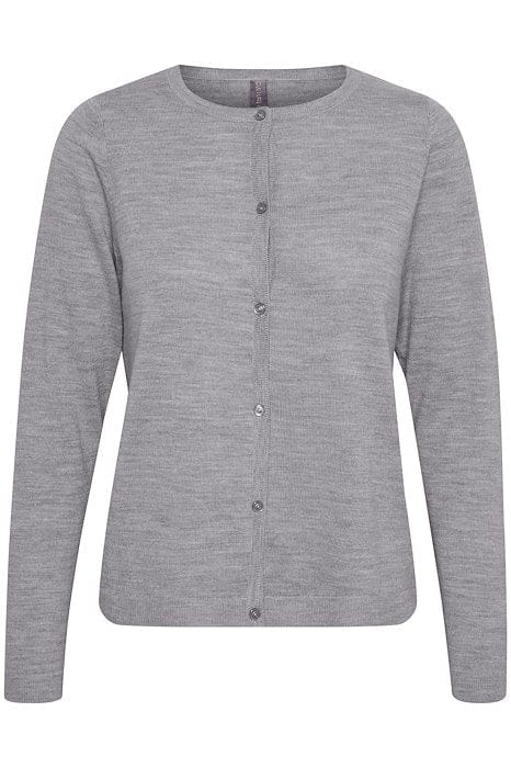 Culture agathe Cardigan - Mid Grey Melange