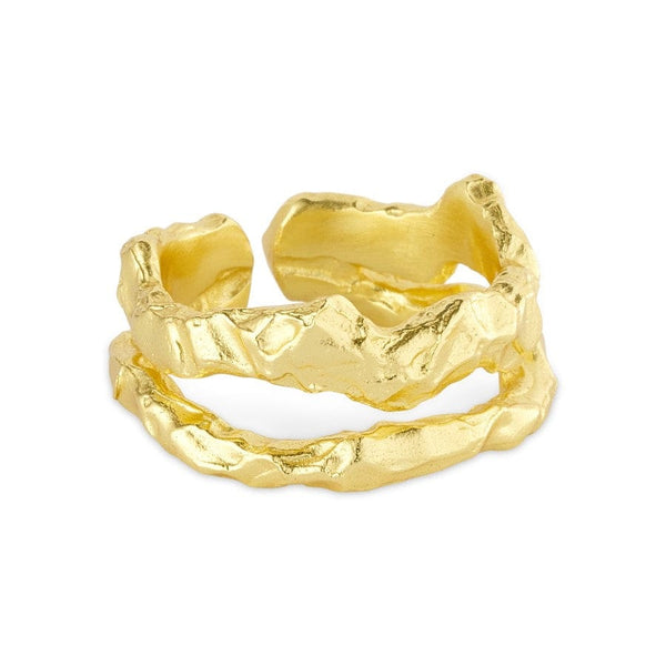 Pure By Nat Dobbelt ring - Gold