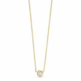 Pure By Nat Clara Necklace W. Zircon - Gold