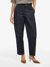 Vila Barrel RW Leg Patch Jeans Lova